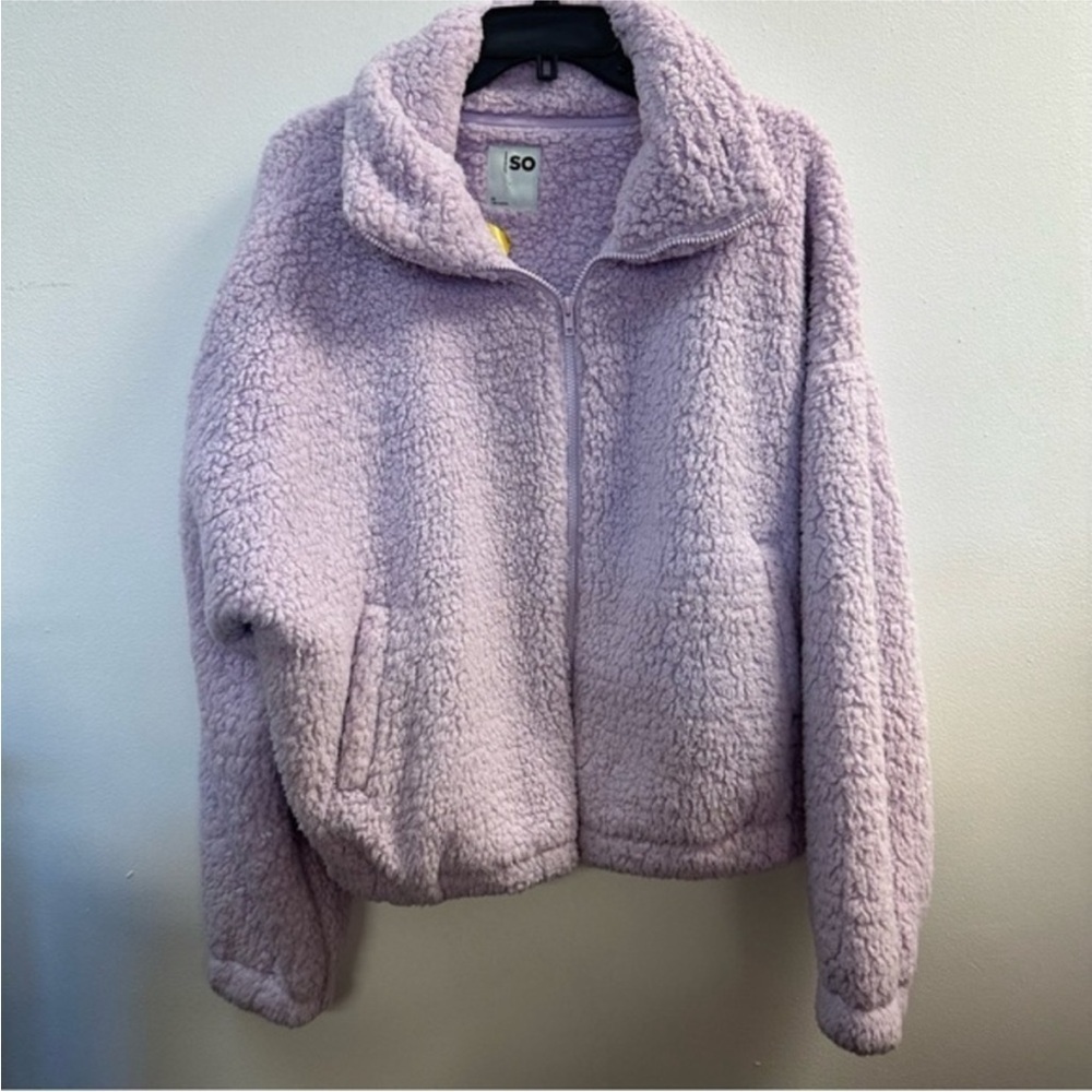 So good for life lilac purple plush Teddy jacket M